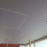 All the sheet rock is up and the joints taped