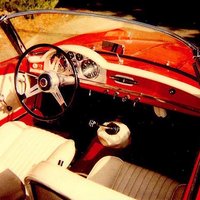 The beige interior—so Italian!