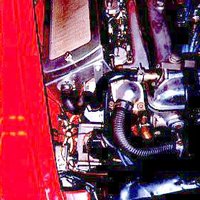 Part of the engine bay