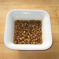 Then I added a little water and let them ferment in a bowl for three days