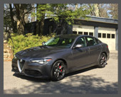 2017-present � 2017 Alfa Romeo Giulia Ti Q4 Sport � Back in the saddle again! Alfa returned to the US first with the 4C, which was too little and radical for me, and then with the Giulia sedan. Nice looks, amazing handling, brakes, performance (it's even slightly faster than my Boxster S)! Holds four, AWD, plush seating, all the modern bells & whistles. Now I can go on Alfa club events again!