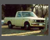 1975-1979 � 1975 Toyota Pickup � Bought new so we'd have a vehicle for hauling things and to take some of the wear and tear off the MG.  It was a Toyota, so it was reliable and started rusting away immediately.  Unless you actually had a half ton in the back, the ride was extremely harsh.  Sold to Vi's brother (of course) - was nephew Mike's vehicle through college.