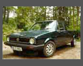 1981-1983 � 1981 Volkswagen Pickup Truck � Bought new when the Rabbit was still pretty new and hadn't caused many problems yet.  Thought it was better than the other mini-pickups available.   Fuel pump died and stranded us in the woods at 100 miles.  Added a cap.  Sold to Vi's brother (again), became niece Sheri's vehicle.