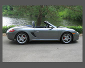 2010-present  2005 Porsche Boxster S  Oh, my - what a car! 280HP, 3100 pounds, mid-engine, 6-speed, 0-62MPH in 5.2 seconds, amazing handling, stellar brakes, fantastic seats, lots of comfort features and gadgets, Bose sound. Whoof!
