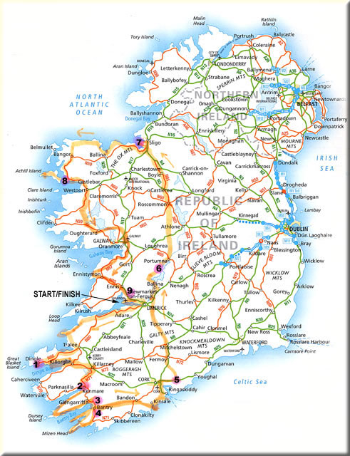 Click on the orange routes to find out what happened along the way