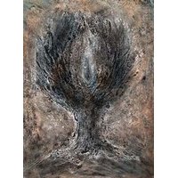 Tree / Self 6 (monoprint/watercolor)