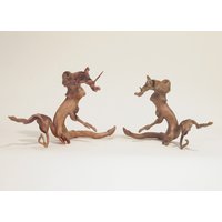 Untitled 12 - Carved wood (7" x 11" x 6") - Rapid prototype 3D print (6" x 10" x 5")