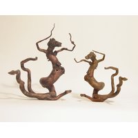 Untitled 6 - Carved wood (11" x 10" x 9") - Rapid prototype 3D print (8" x 9" x 5")